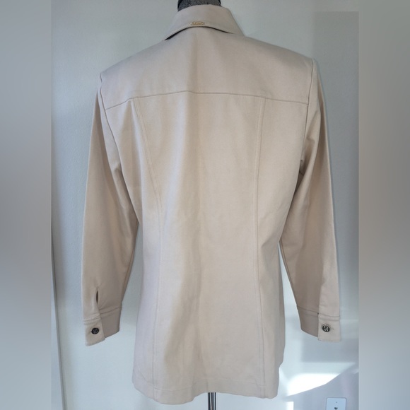 St. John Sport By Marie Gray Beige/Tan Blazer - Size Medium - Picture 2 of 15